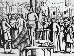 Protestant Prints: Execution of Martyr