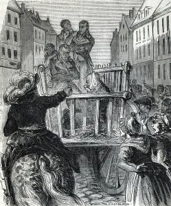 Ghigliottina Prints: The execution of Maximilien Robespierre, 19th century (engraving)