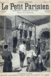 Bulgaria Bulgarian Prints: Executions in Bulgaria: four convicts hanged in Sofia prison