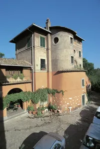 Land Vehicle Prints: Facade of a monastery, Monastery of St. Priscilla, Rome, Lazio, Italy