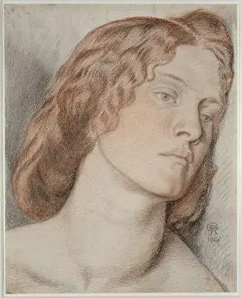 Edward John Poynter Prints: Fanny Cornforth, Study for Fair Rosamund, 1861 (coloured chalks on paper)