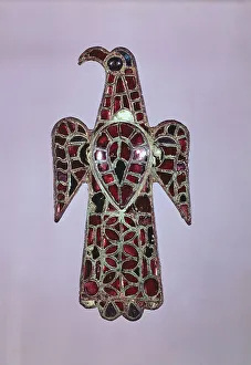 School Iranian Prints: Fibula in shape of an eagle, Visigothic civilization