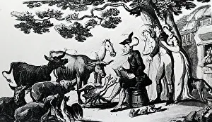 Caricaturist Prints: The fictional character of Dr Syntax, 1850