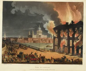 Industrial Structure Prints: Fire at Albion Mill