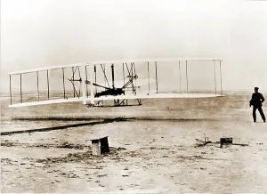 John T. Daniels Prints: First flight of Wright in 1903