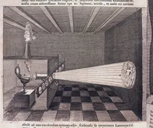 Optics Prints: First illustration of a magic lantern