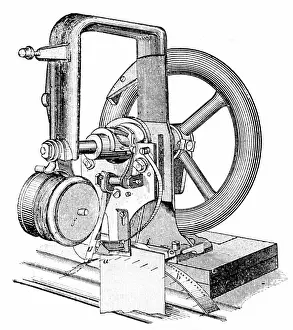 Thomas Heath Robinson Prints: First lockstitch sewing machine