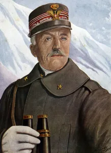 First World War: Portrait of Luigi Cadorna (1850-1928), Italian General - Illustration by Tancredi Scarpelli (1866-1937) First World War: Portrait of Luigi Cadorna (1850-1928), Italian General - Illustration by Tancredi Scarpelli (1866-1937)
