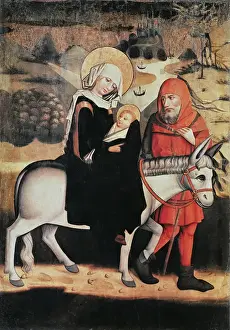 Cracow Prints: Flight Into Egypt (tempera on panel)