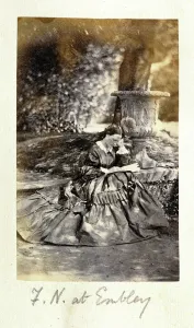 Florence Nightingale at Embley Park, 1858 (b/w photo) (see 321967) Florence Nightingale at Embley Park, 1858 (b/w photo) (see 321967)