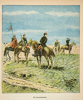 French and Germans, Anecdotal History of the War of 1870-1871, 1888, illustration by Georges Hardouin (1846-1893) French and Germans, Anecdotal History of the War of 1870-1871, 1888, illustration by Georges Hardouin (1846-1893)