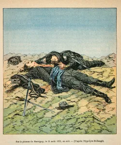 French and Germans, anecdotal history of the War of 1870-1871, 1888, illustration by Georges Hardouin (1846-1893) French and Germans, anecdotal history of the War of 1870-1871, 1888, illustration by Georges Hardouin (1846-1893)