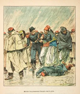 French and Germans, anecdotal history of the War of 1870-1871, 1888, illustration by Georges Hardouin (1846-1893) French and Germans, anecdotal history of the War of 1870-1871, 1888, illustration by Georges Hardouin (1846-1893)