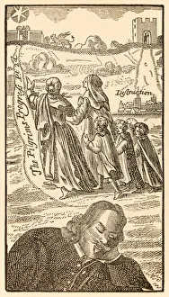Bunyan Prints: Frontispiece from the Second Part of The Pilgrims Progress From This World