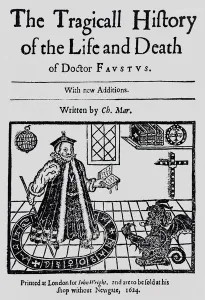 Frontispiece of The Tragicall Histoy of the Life and Death of Doctor Faustus Frontispiece of The Tragicall Histoy of the Life and Death of Doctor Faustus