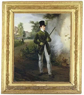 Gabriel Delessert in shooting attire, 1821 (oil on canvas)