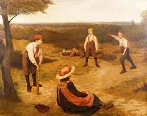 Children Prints: The Game of Cricket