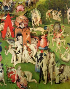The Garden of Earthly Delights: Allegory of Luxury, central panel of triptych, c The Garden of Earthly Delights: Allegory of Luxury, central panel of triptych, c