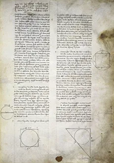 Triangle Prints: Geometry studies, from Codex Ashburnham 361
