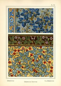 J. Milesi Prints: The Geranium (colour litho)