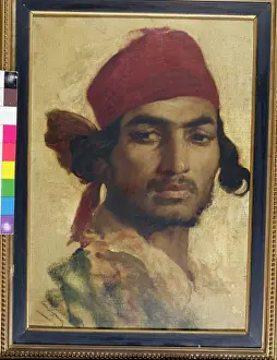 Preparatory Prints: Gitano, Head Study (oil on canvas)