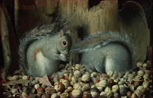 Joseph Decker Prints: The Gluttons (squirrels)