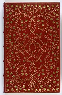 Book Part Prints: A gold-tooled morocco binding