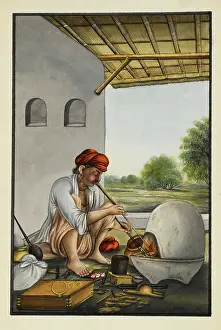 Goldsmith Prints: A goldsmith at work