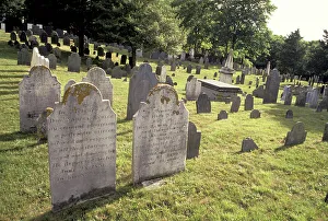 Cape Cod Prints: Graveyard, Barnstable, Cape Cod, Massachusetts. 18th century (photo)