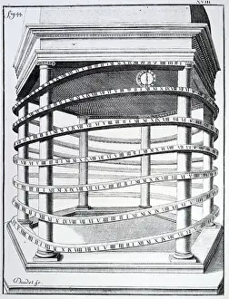 Cylinder Prints: A gravity driven clock
