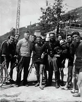 Scene And Method Of Transportation Prints: Group of cyclists