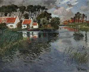 Hans Gude Prints: Gust of wind