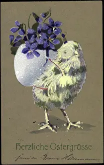 Daffodils Prints: Happy Easter, Chick, Easter Egg, Backpack, Flowers