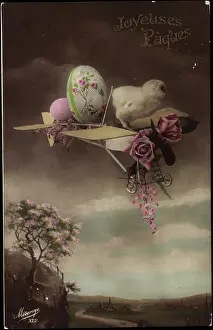 Daffodils Prints: Happy Easter, Chick, Easter Eggs, Plane, Roses
