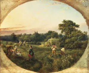 Haymaking in Matthew's Field, Handsworth, 1859 (oil on canvas) Haymaking in Matthew's Field, Handsworth, 1859 (oil on canvas)