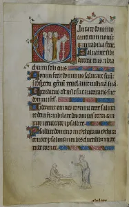 Clerk Prints: An historiated initial C'(antate)