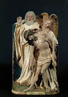 The Holy Trinity (polychrome limestone)