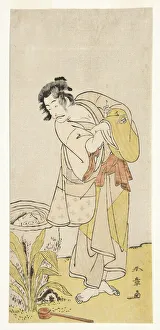 Ichikawa Danjuro V from the play 'Shida yuzuri wa horai Soga', 1775 (woodblock) Ichikawa Danjuro V from the play 'Shida yuzuri wa horai Soga', 1775 (woodblock)