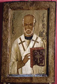 Chasuble Prints: Icon of St. Gregory (tempera on panel)