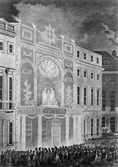 Amiens Prints: An illumination, 1802 (etching)