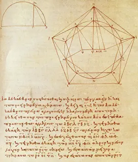 Illustration of a Code of Geometry, manuscript, 17th Century