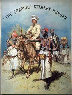 Illustration depicting explorer and journalist Henry Morton Stanley (1841-1904 Illustration depicting explorer and journalist Henry Morton Stanley (1841-1904