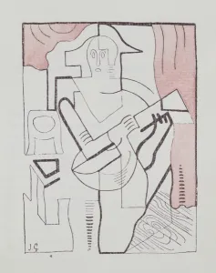 Illustration for La Guitare Endormie by Pierre Reverdy (1889-1960 Illustration for La Guitare Endormie by Pierre Reverdy (1889-1960