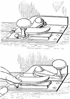 Battistero Prints: An improved form of a window latch, 1850