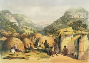 Inanda Kraal, Natal, plate 25 from The Kafirs Illustrated, 1849 (litho) Inanda Kraal, Natal, plate 25 from The Kafirs Illustrated, 1849 (litho)