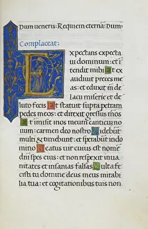 Common Prayer Prints: Initial E'; David praying
