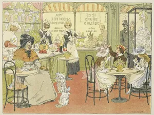 Inside a cafe