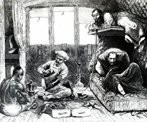 Steam Powered Prints: The interior of an Indian train