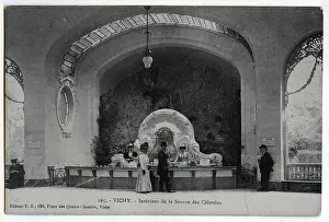 Allier 03 Prints: Interior of the source of the Celestins