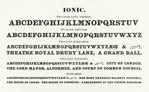 Font Prints: Ionic typefaces